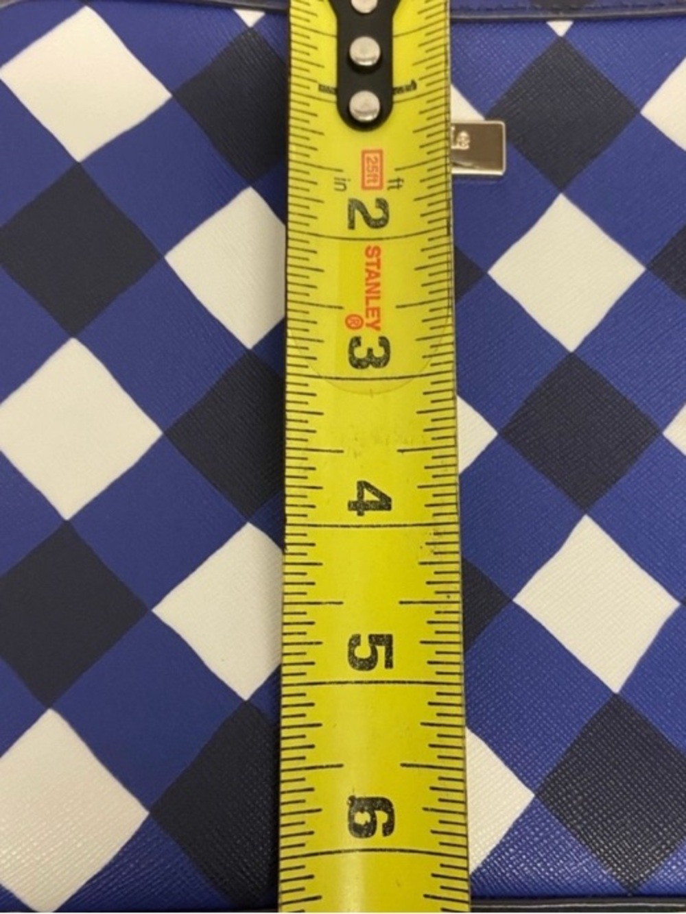 kate spade Blue, White & Black Check Crossbody Bag - Picture 5 of 5